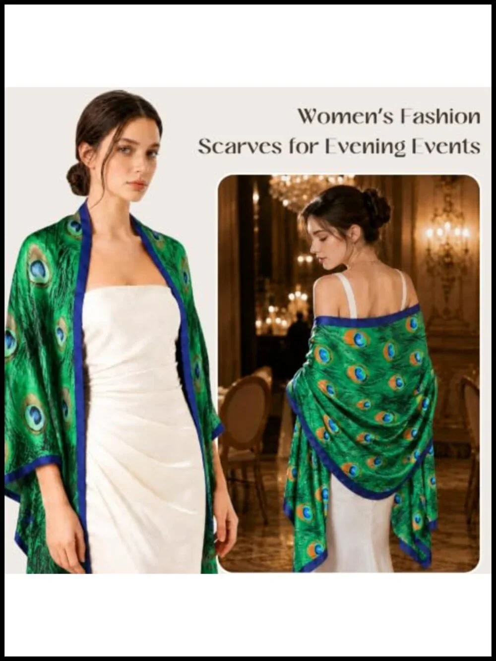 Silky Soft Lightweight Oversized Shawl Wrap Scarf for Women